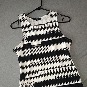 White and Black Dress